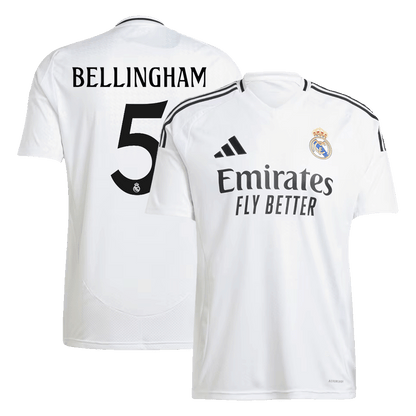 BELLINGHAM #5 Real Madrid Home Football Shirt 2024/25