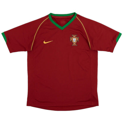 Klasyczna koszulka domowa Portugalii 2006 Top Koszulki Pilka Sklep