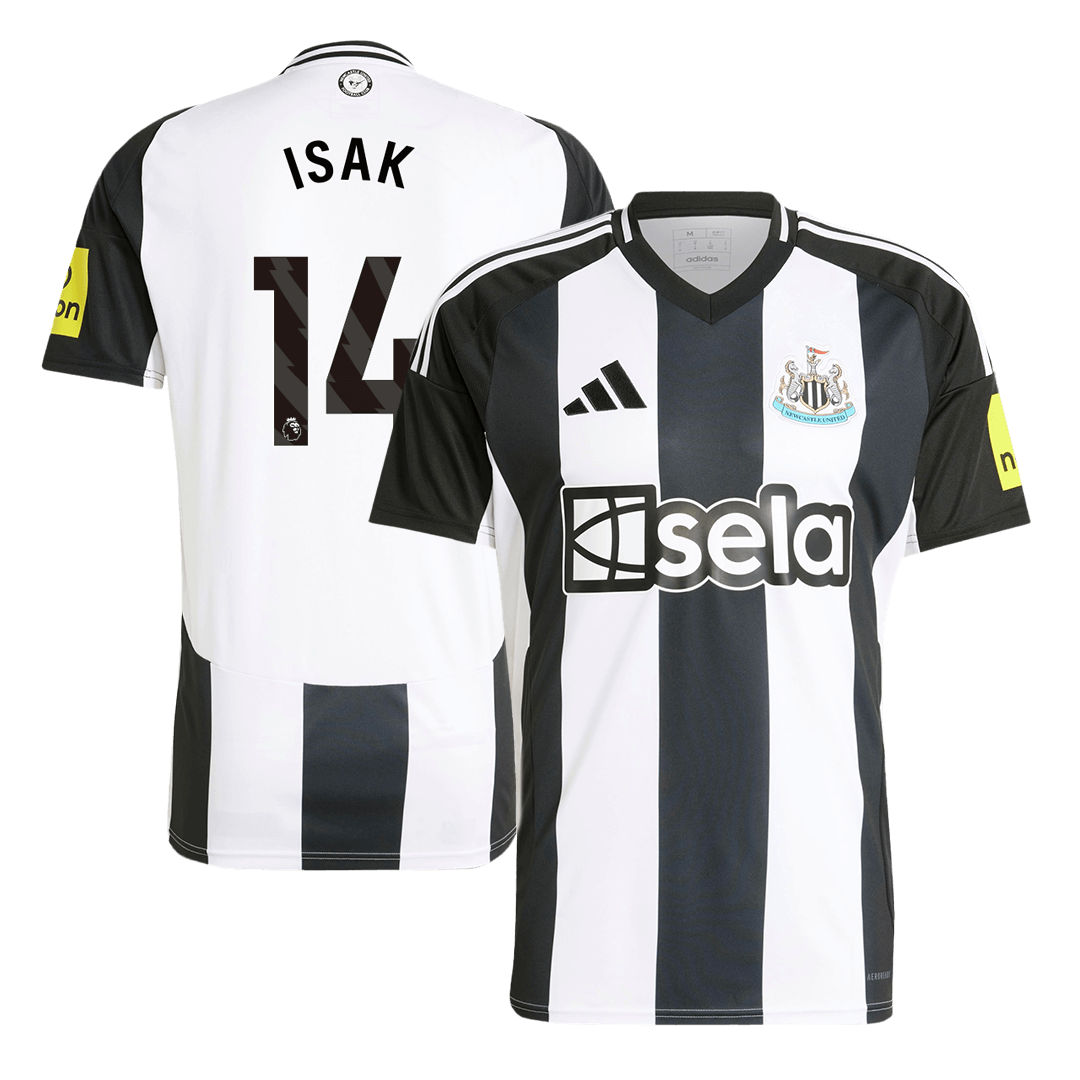 Hochwertiges ISAK #14 Newcastle United Home 2024/25 Fußballtrikot für Herren