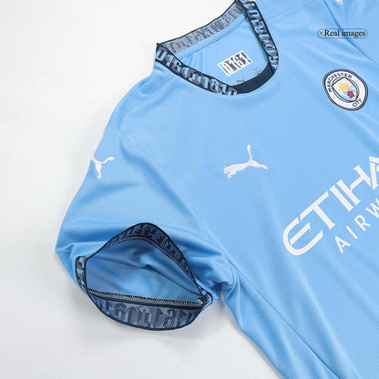 DE BRUYNE #17 Manchester City Home Football Shirt 2024/25 - UCL