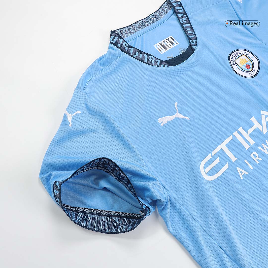 Hochwertiges Manchester City Heim-Fußballset für Herren (Trikot + Shorts + Socken) 2024/25