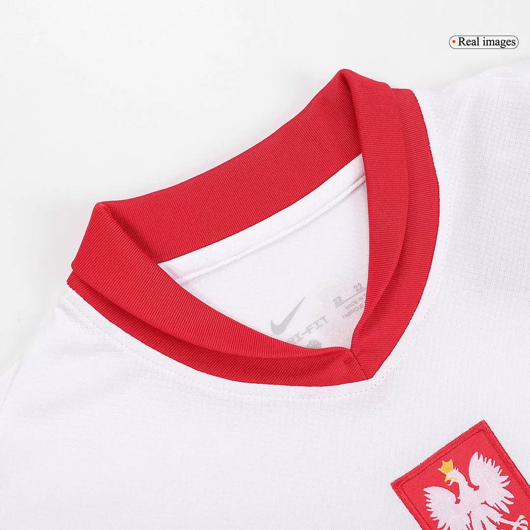 Dziecięce stroje piłkarskie Polska Home 2024 Top Koszulki Pilka Sklep