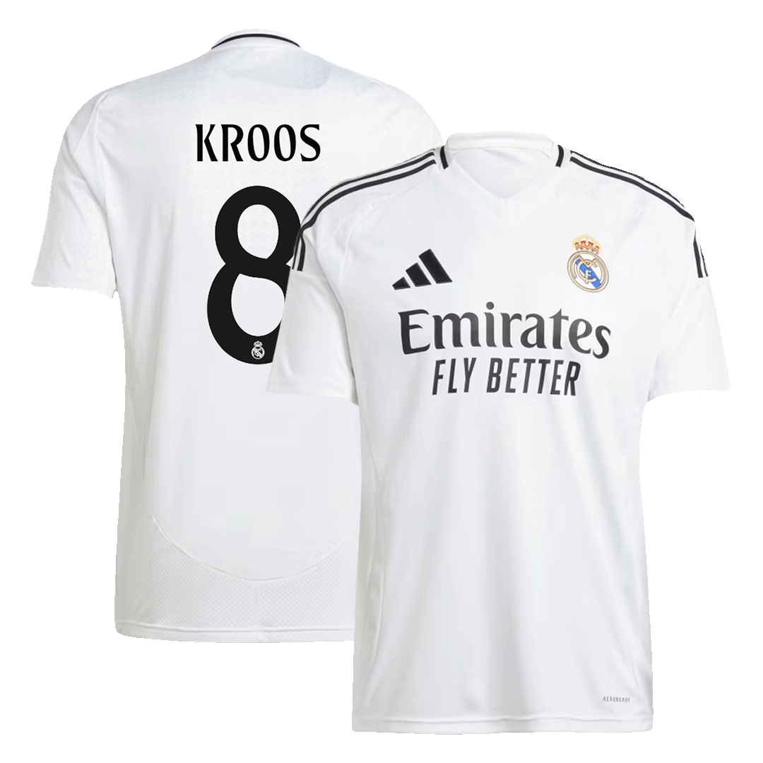 KROOS #8 Real Madrid Home Football Shirt 2024/25