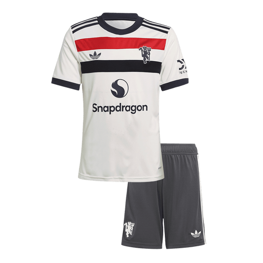 Manchester United Third Away Kinder-Fußballtrikot (Shirt + Shorts) 2024/25