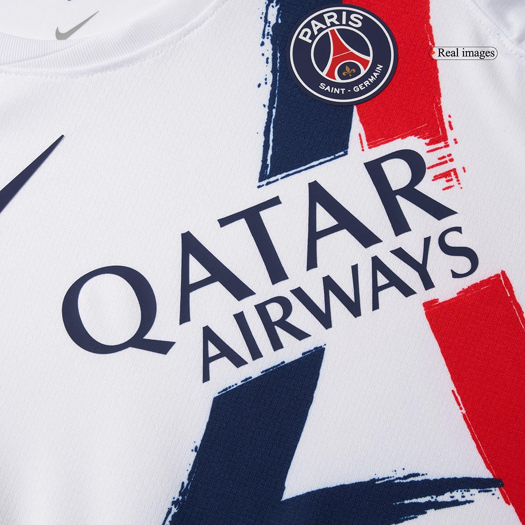 Kid's PSG Away Cheap Soccer Jersey Kit(Jersey+Shorts+Socks) 2024/25 Top Koszulki Pilka Sklep