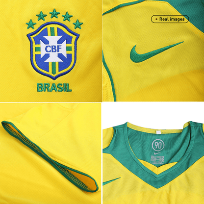 Brazil Home Retro Soccer Jersey 2004 Top Koszulki Pilka Sklep