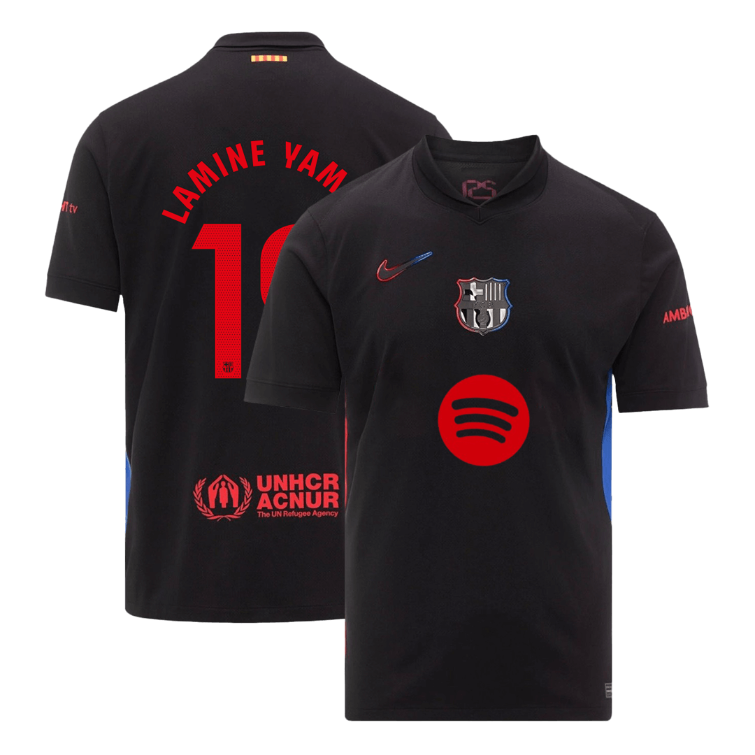 Barcelona Away Jersey 2024/25 LAMINE YAMAL #19 - Spotify Logo Without Text