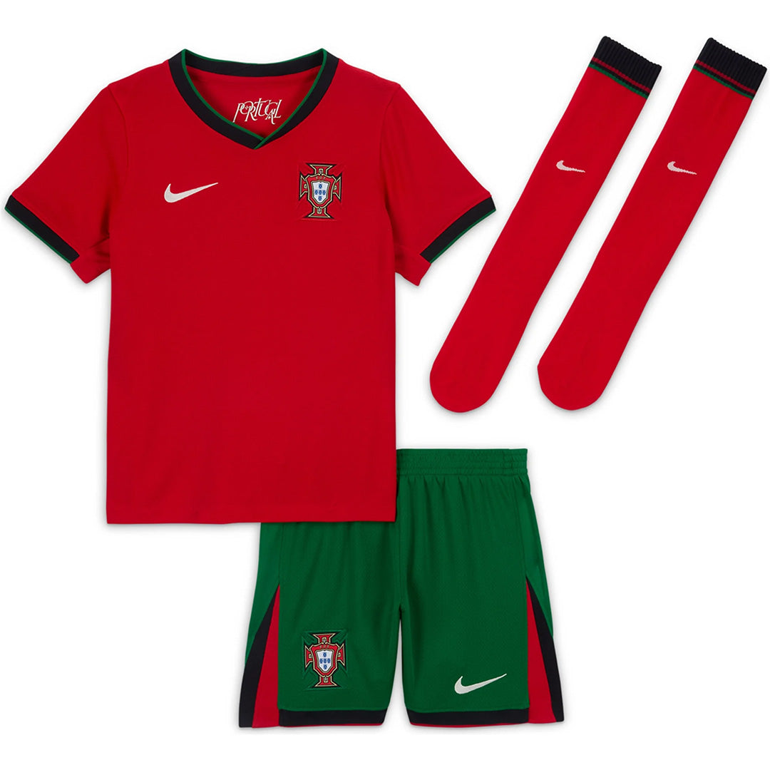 Dziecięce koszulki domowe Portugalii Pełny zestaw Euro 2024 Top Koszulki Pilka Sklep