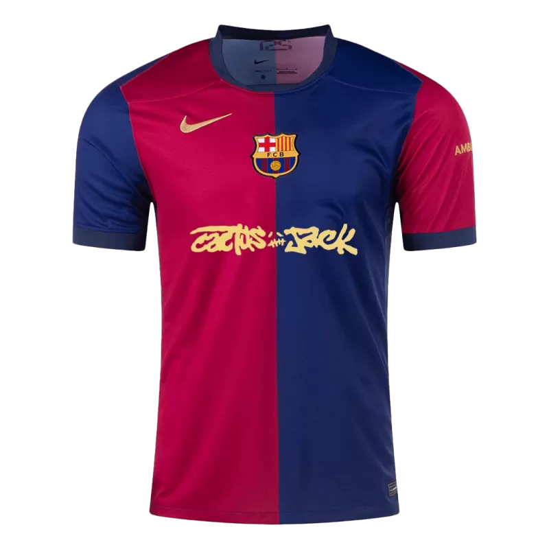 Koszulka domowa Barcelona X Travis Scott 2024/25, edycja limitowana Top Koszulki Pilka Sklep