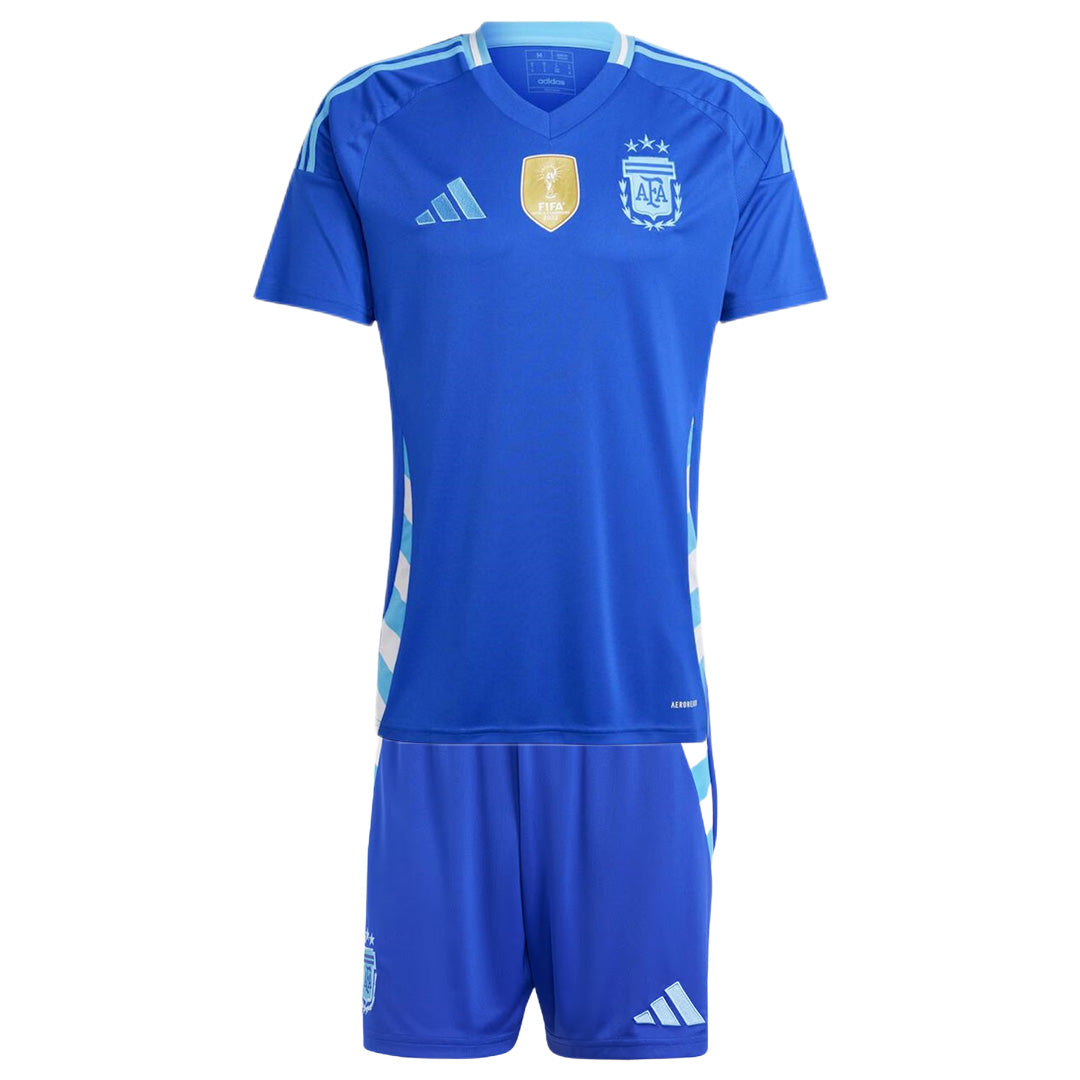 Kid's Argentina Away Jerseys Kit(Jersey+Shorts) 2024 Top Koszulki Pilka Sklep