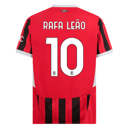 RAFA LEÃO Herren-Heim-Fußballtrikot Nr. 10 AC Mailand 2024/25