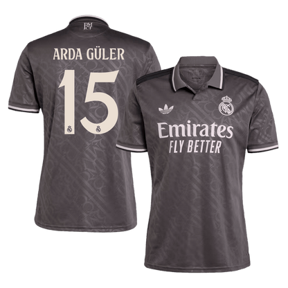 ARDA GÜLER #15 Real Madrid Trzecia Wyjazdowa Koszulka Piłkarska 2024/25