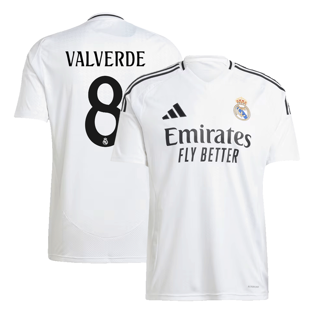 Real Madrid High Quality Football Shirt VALVERDE #8 Home 2024/25