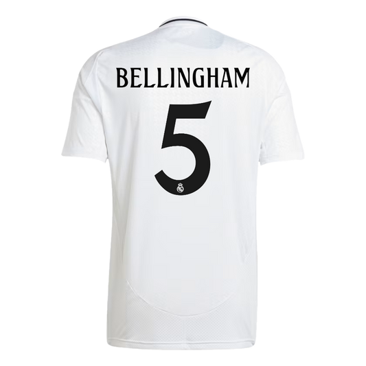 BELLINGHAM #5 Real Madrid Home Football Shirt 2024/25