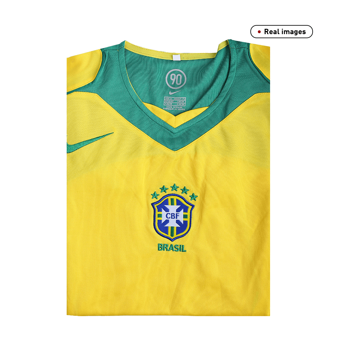 Brazil Home Retro Soccer Jersey 2004 Top Koszulki Pilka Sklep