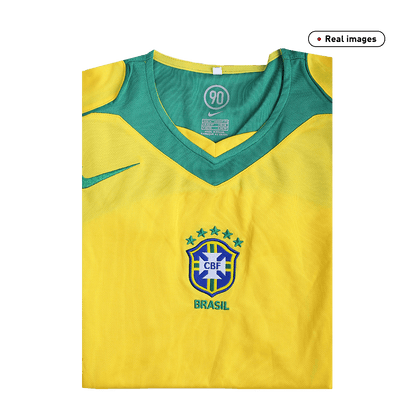 Brazil Home Retro Soccer Jersey 2004 Top Koszulki Pilka Sklep