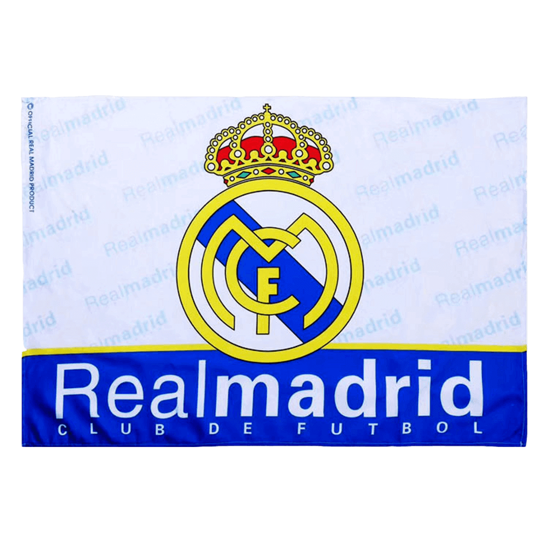 Real Madrid Team Flag White