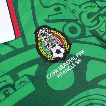 Mexico Home Retro Soccer Jersey 1998 Top Koszulki Pilka Sklep