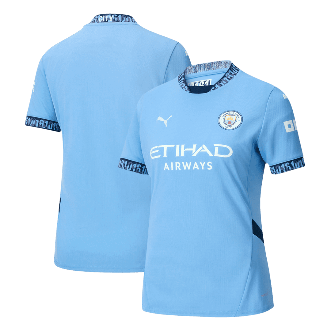 Women's Manchester City Home  Soccer Jersey 2024/25 Top Soccer Jerseys Store
