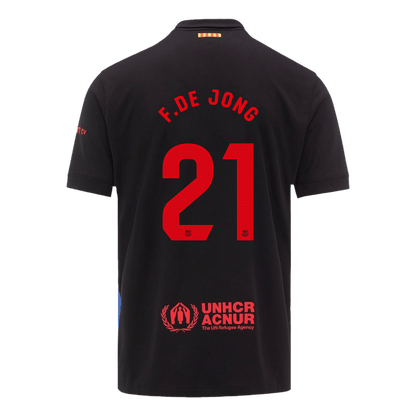 Barcelona Auswärtstrikot 2024/25 F.DE JONG #21 – Spotify-Logo ohne Text