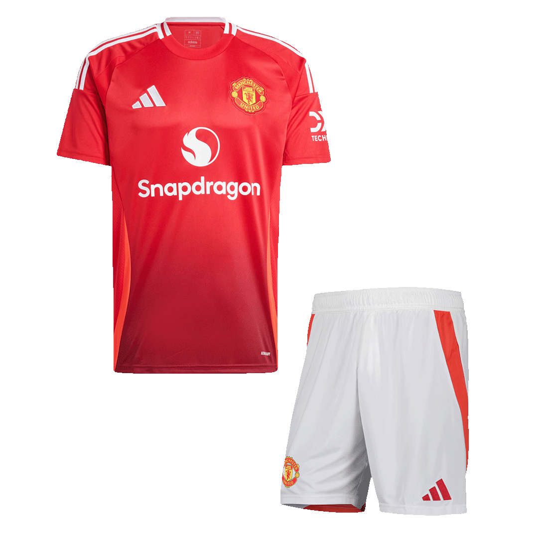 Manchester United Home Men's Kit (Shirt + Shorts) 2024/25