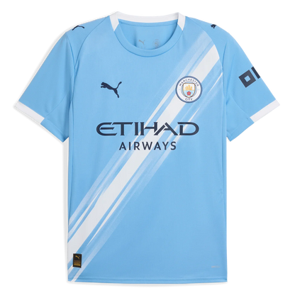 Player Version Manchester City Home Jersey 2025/26 Top Soccer Jerseys Store