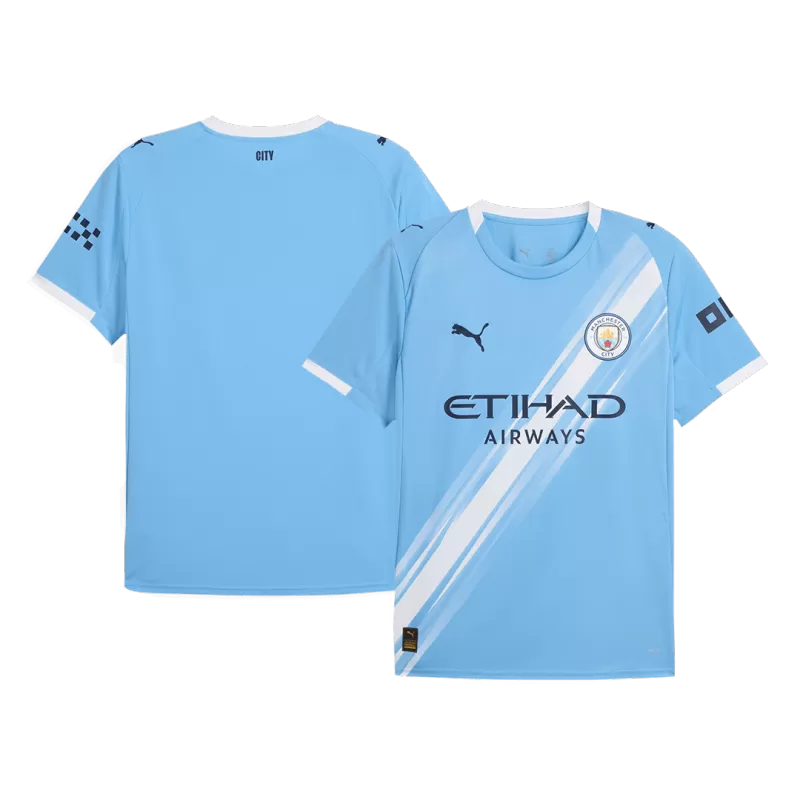 Player Version Manchester City Home Jersey 2025/26 Top Soccer Jerseys Store