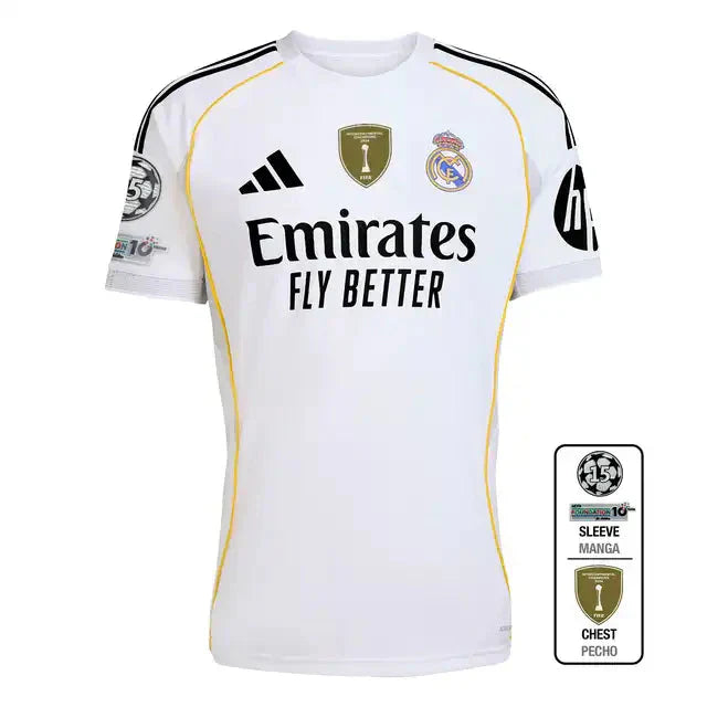 Real Madrid 2025/26 Domowa Koszulka Piłkarska Top Koszulki Pilka Sklep